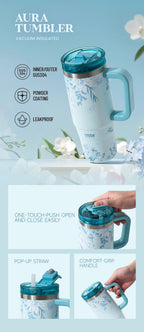 ROAM Tumbler Floral Series 900 ML TS - 01024