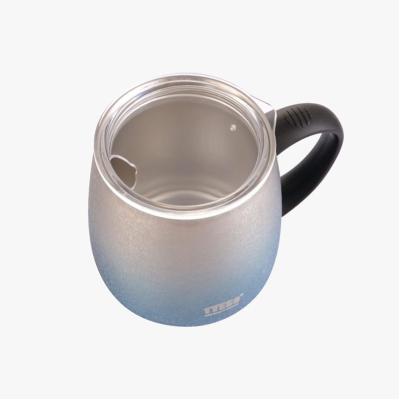 Gradient Vacuum Coffee Mug with Plastic Handle Table Mug 473 ML TS-8761