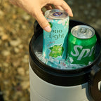 TYESO Portable Cooler with bottles inside